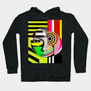 Abstract woman in pop-art style portait Hoodie